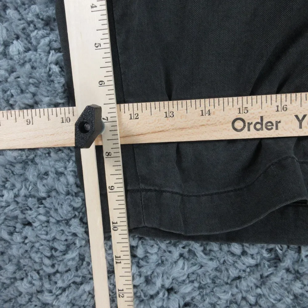 Tori Richard Shorts Mens 40 Black Weathered Pleated Chino 39x10* '